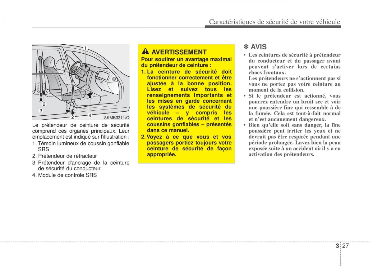 KIA Sportage III 3 manuel du proprietaire / page 40