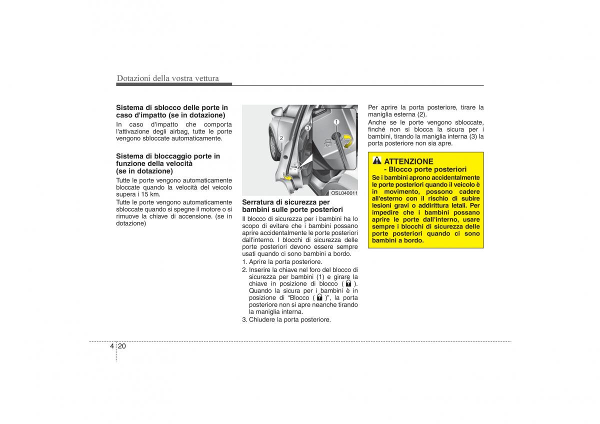 KIA Sportage III 3 manuale del proprietario / page 104