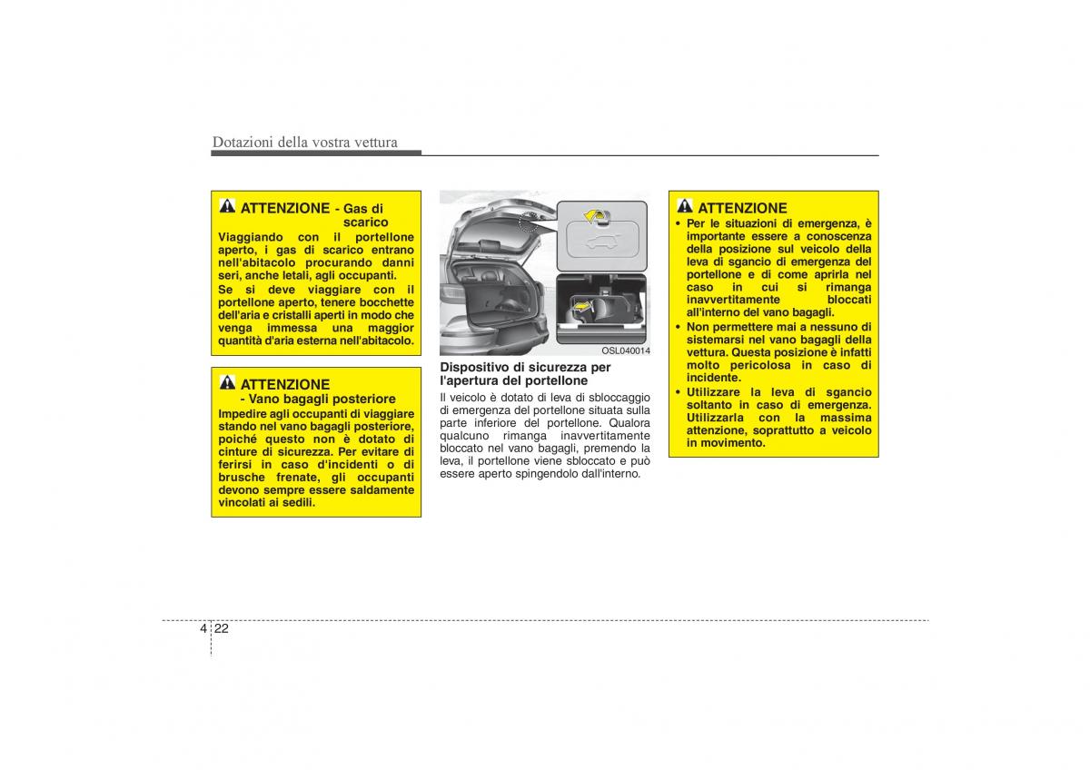 KIA Sportage III 3 manuale del proprietario / page 106