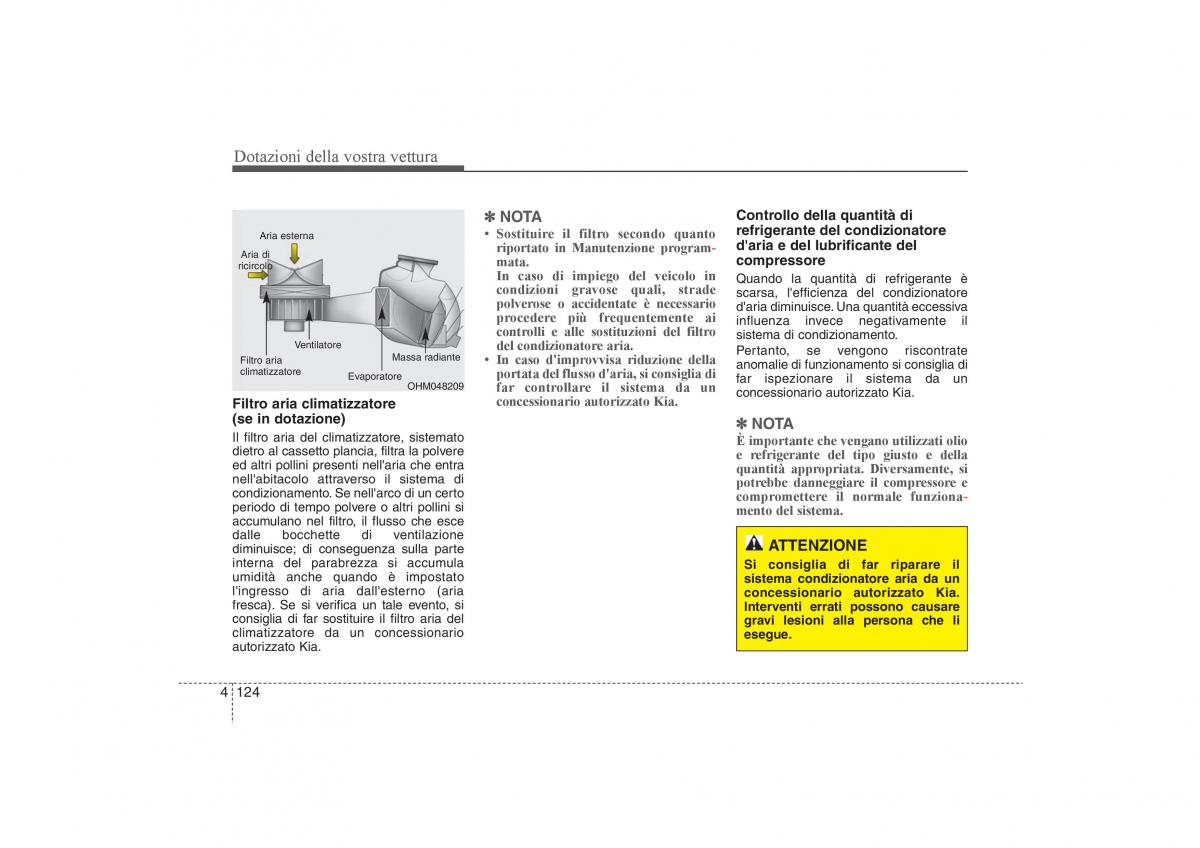 KIA Sportage III 3 manuale del proprietario / page 208