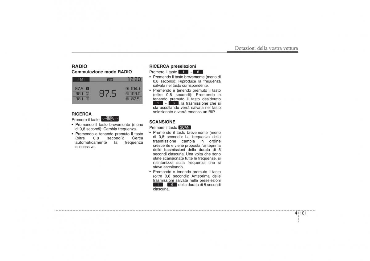 KIA Sportage III 3 manuale del proprietario / page 265