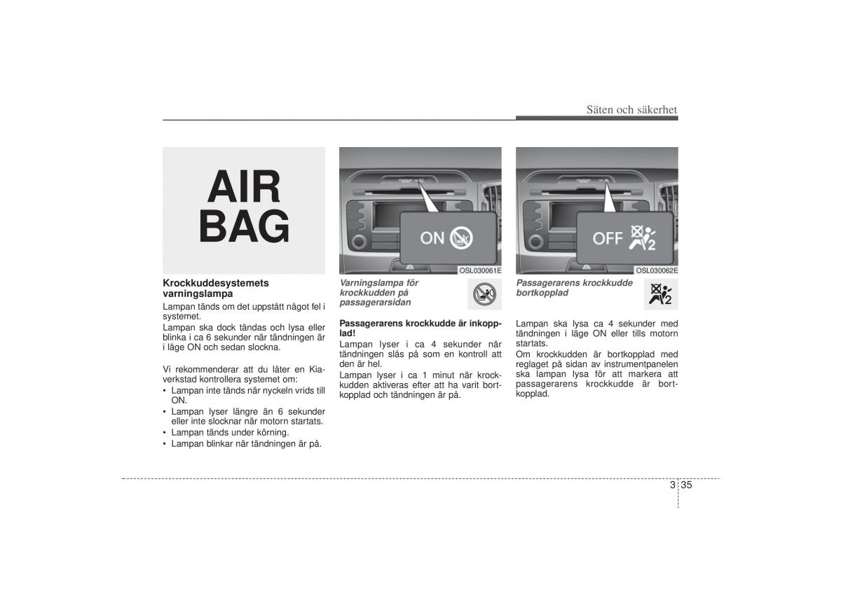 KIA Sportage III 3 instruktionsbok / page 57