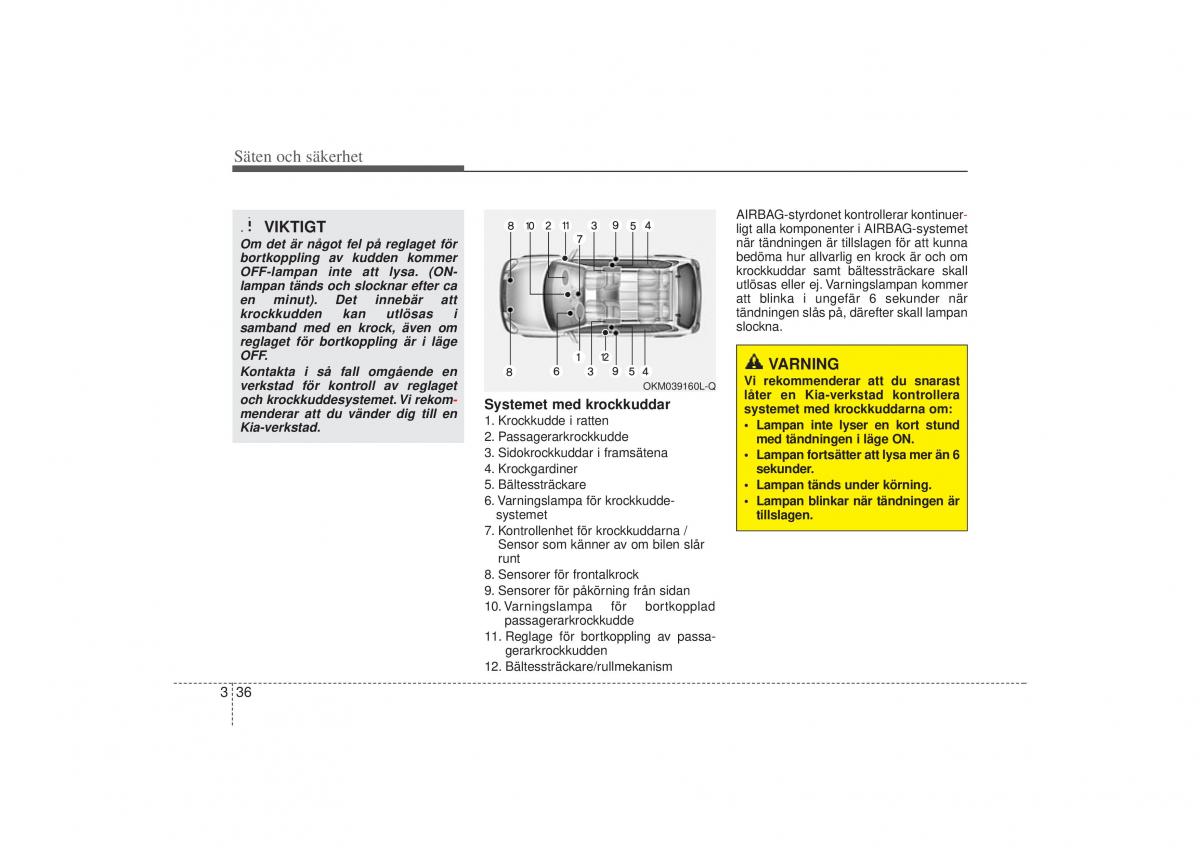 KIA Sportage III 3 instruktionsbok / page 58