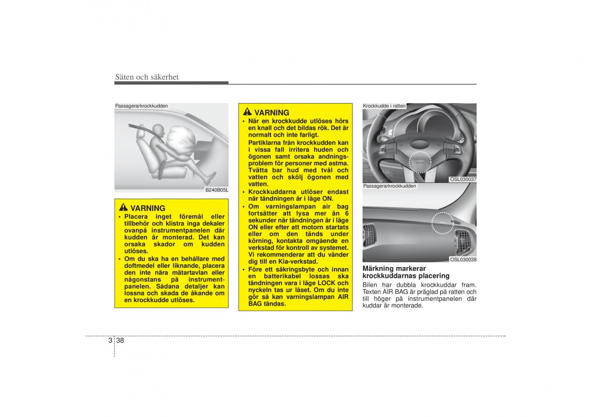 KIA Sportage III 3 instruktionsbok / page 60