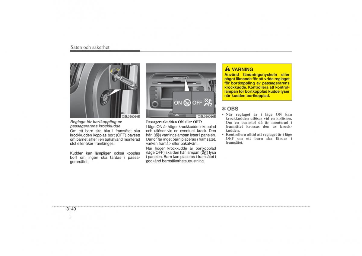 KIA Sportage III 3 instruktionsbok / page 62