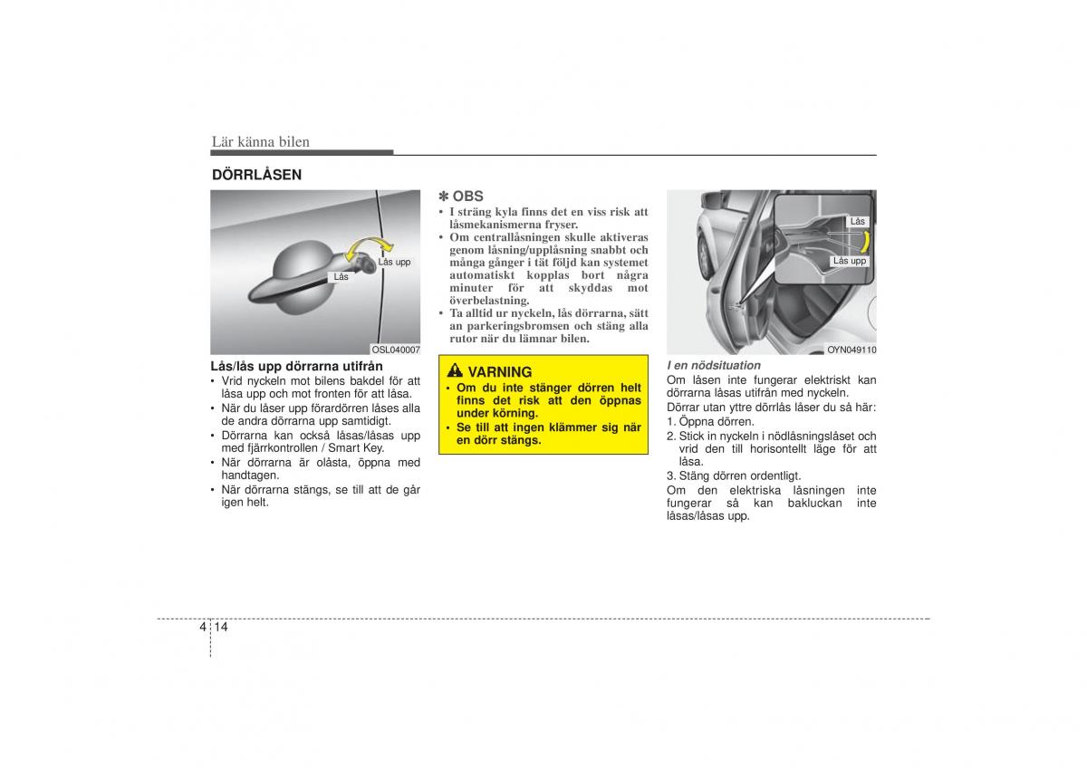 KIA Sportage III 3 instruktionsbok / page 87