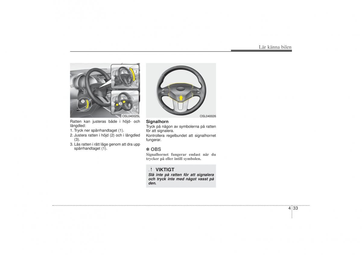 KIA Sportage III 3 instruktionsbok / page 106