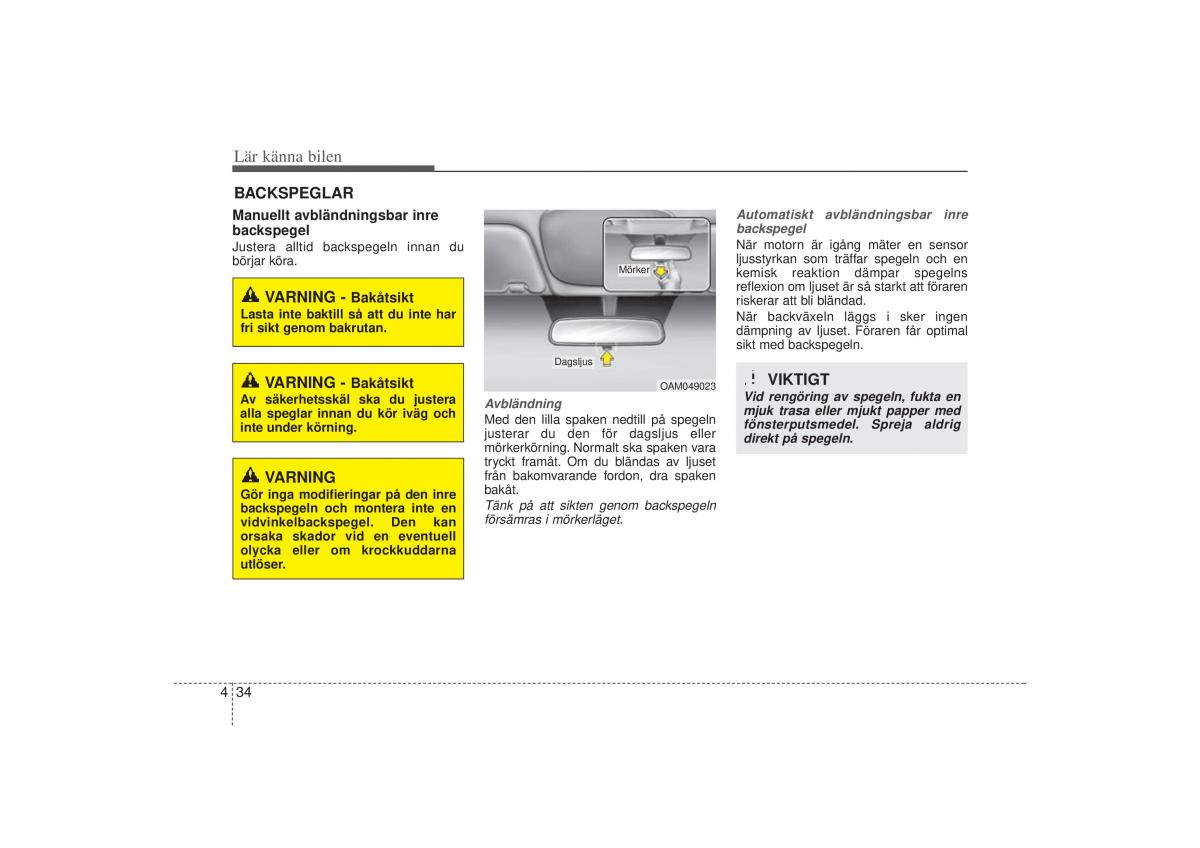 KIA Sportage III 3 instruktionsbok / page 107