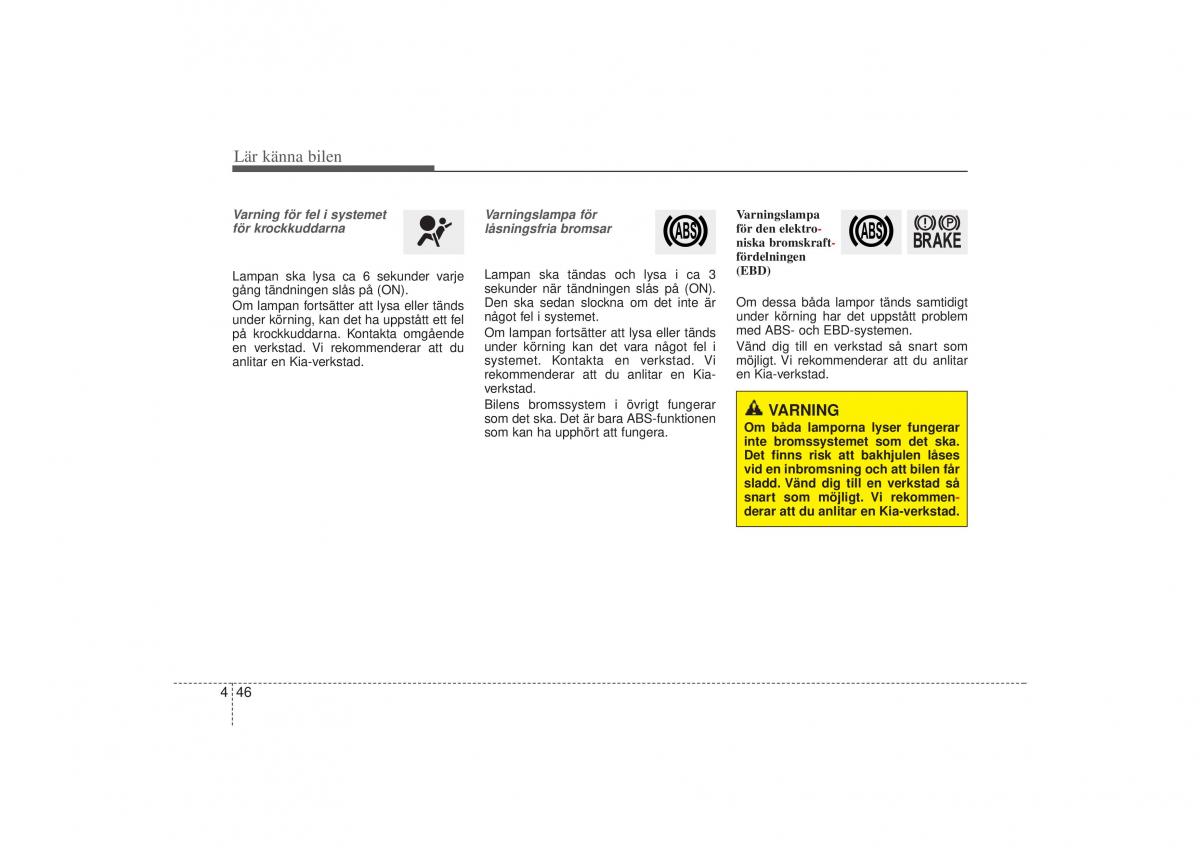 KIA Sportage III 3 instruktionsbok / page 119