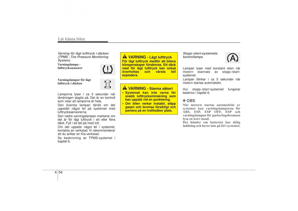 KIA Sportage III 3 instruktionsbok / page 127