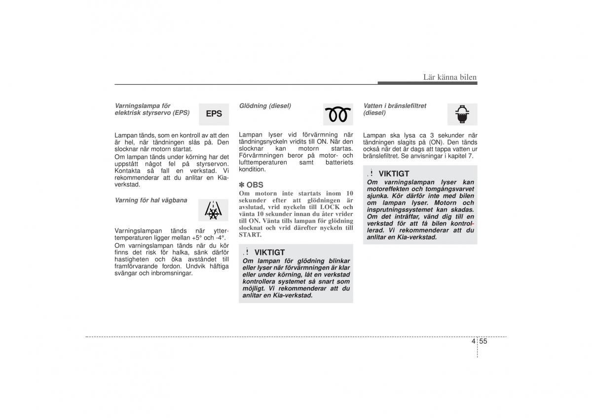 KIA Sportage III 3 instruktionsbok / page 128