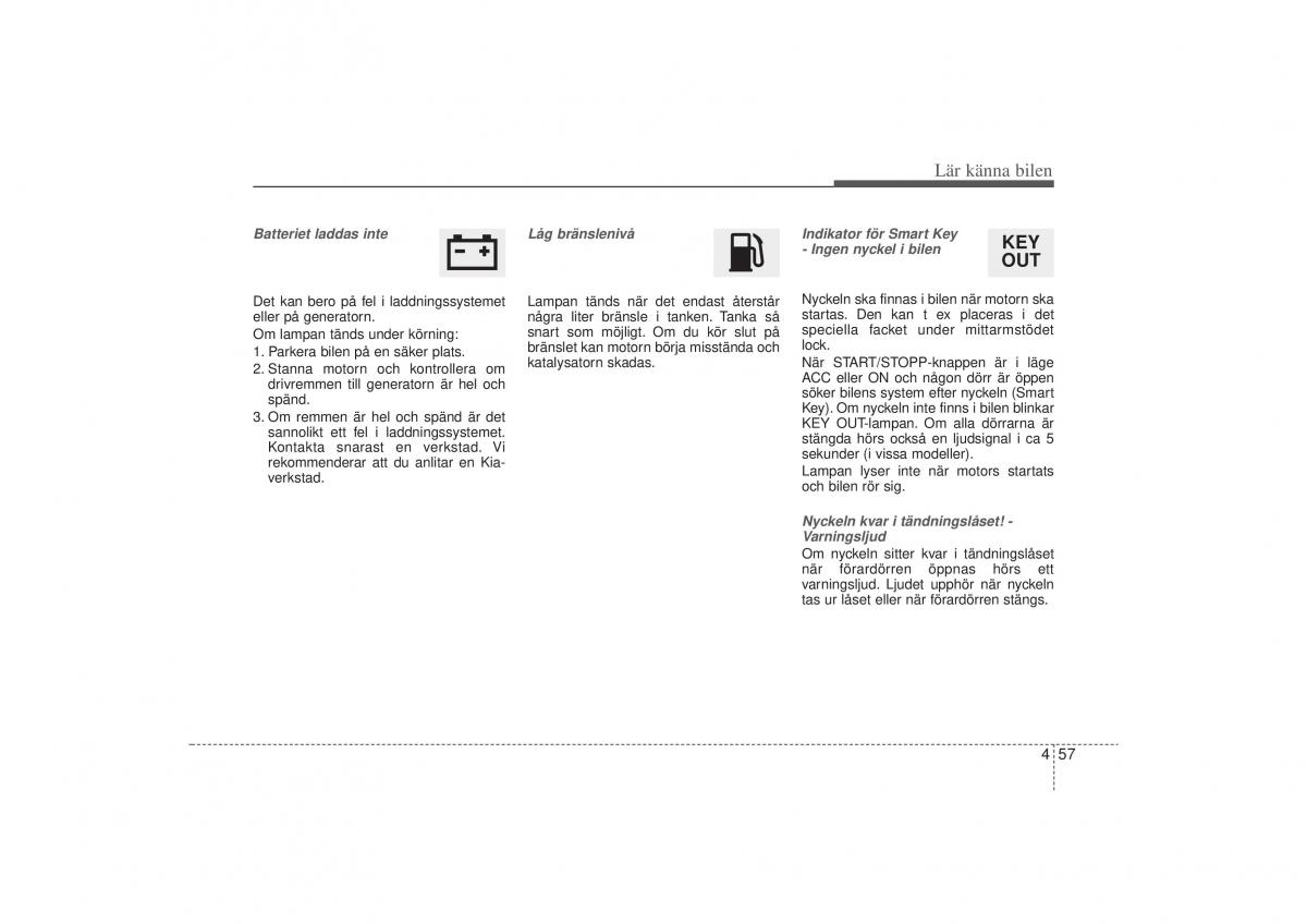 KIA Sportage III 3 instruktionsbok / page 130