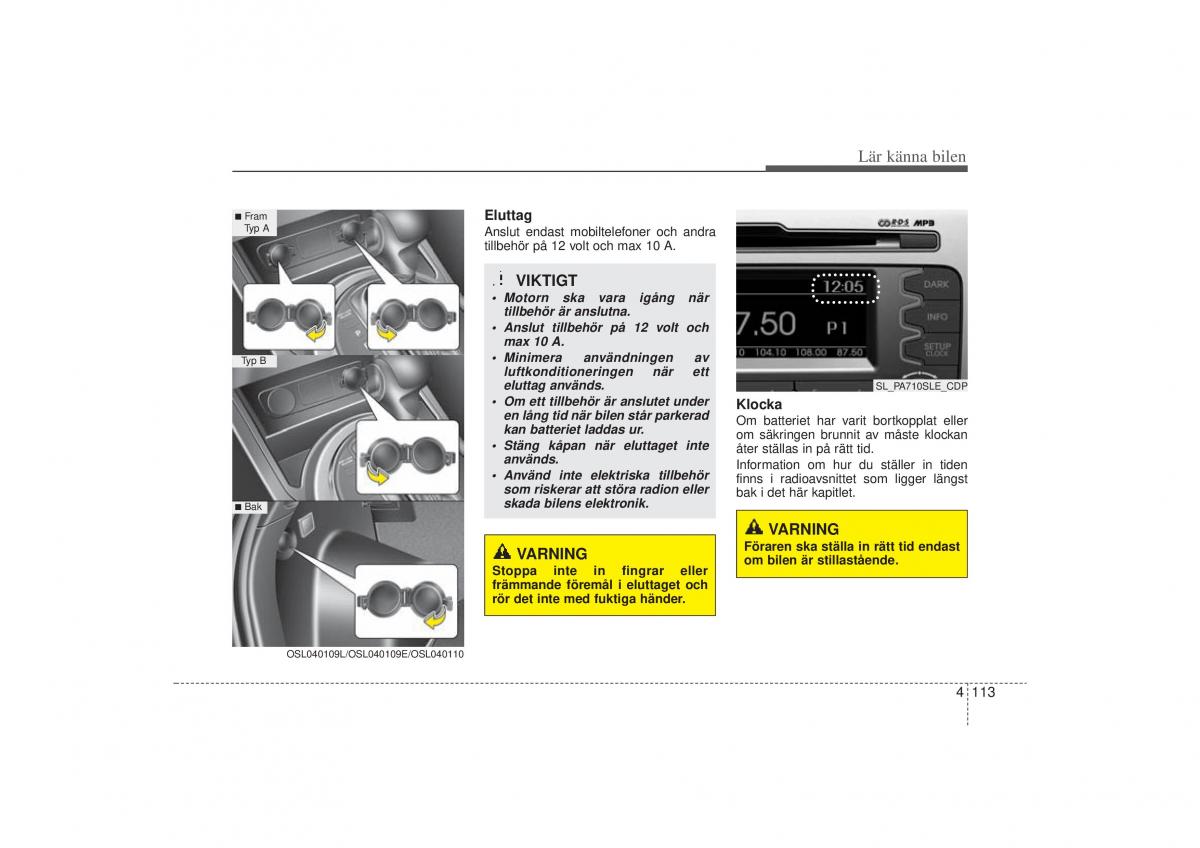 KIA Sportage III 3 instruktionsbok / page 186