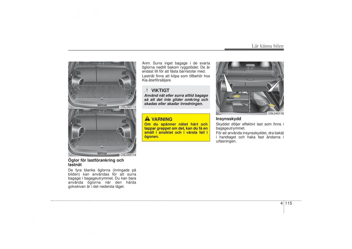 KIA Sportage III 3 instruktionsbok / page 188