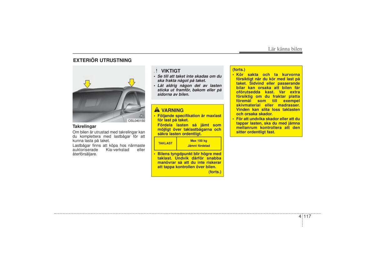 KIA Sportage III 3 instruktionsbok / page 190