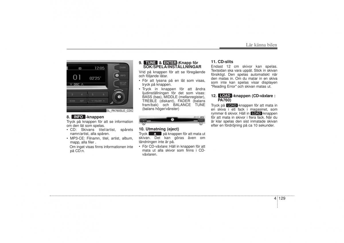 KIA Sportage III 3 instruktionsbok / page 202