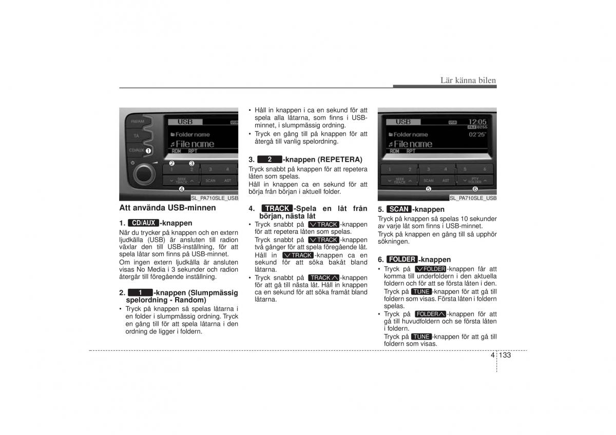 KIA Sportage III 3 instruktionsbok / page 206