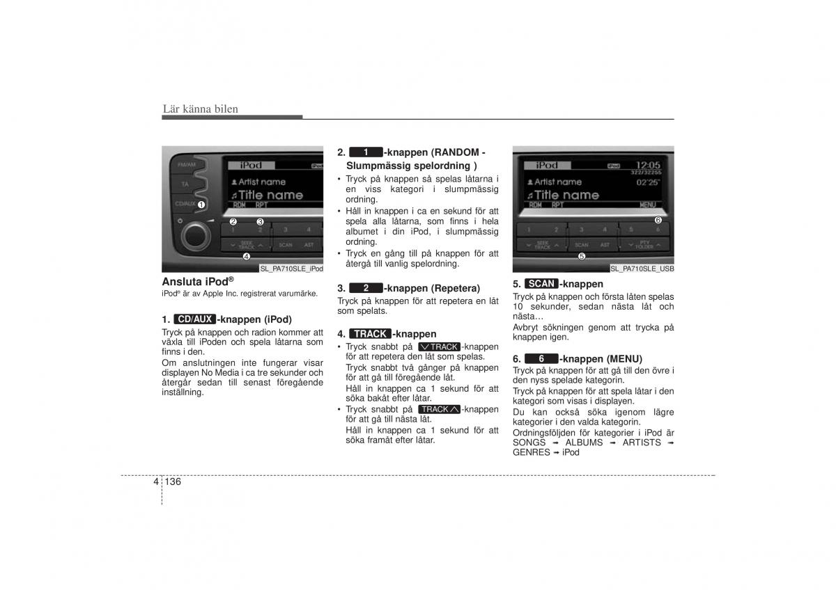 KIA Sportage III 3 instruktionsbok / page 209