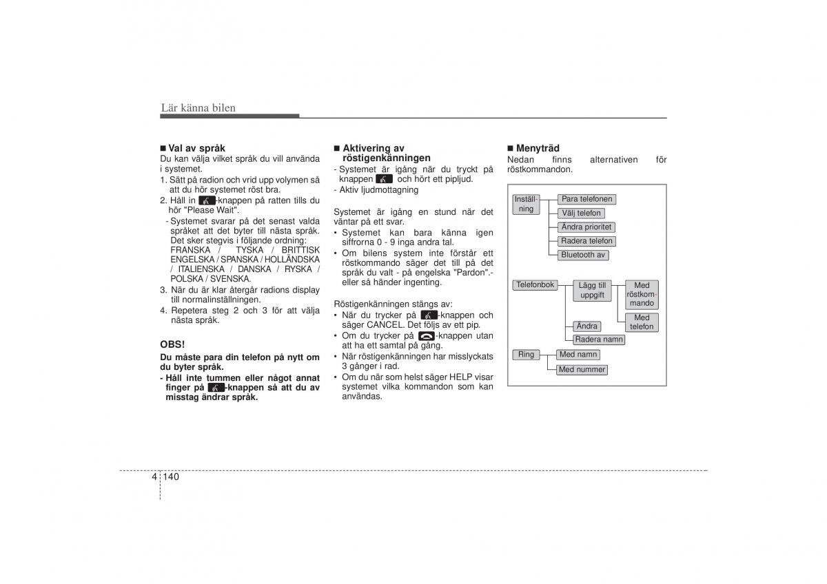 KIA Sportage III 3 instruktionsbok / page 213