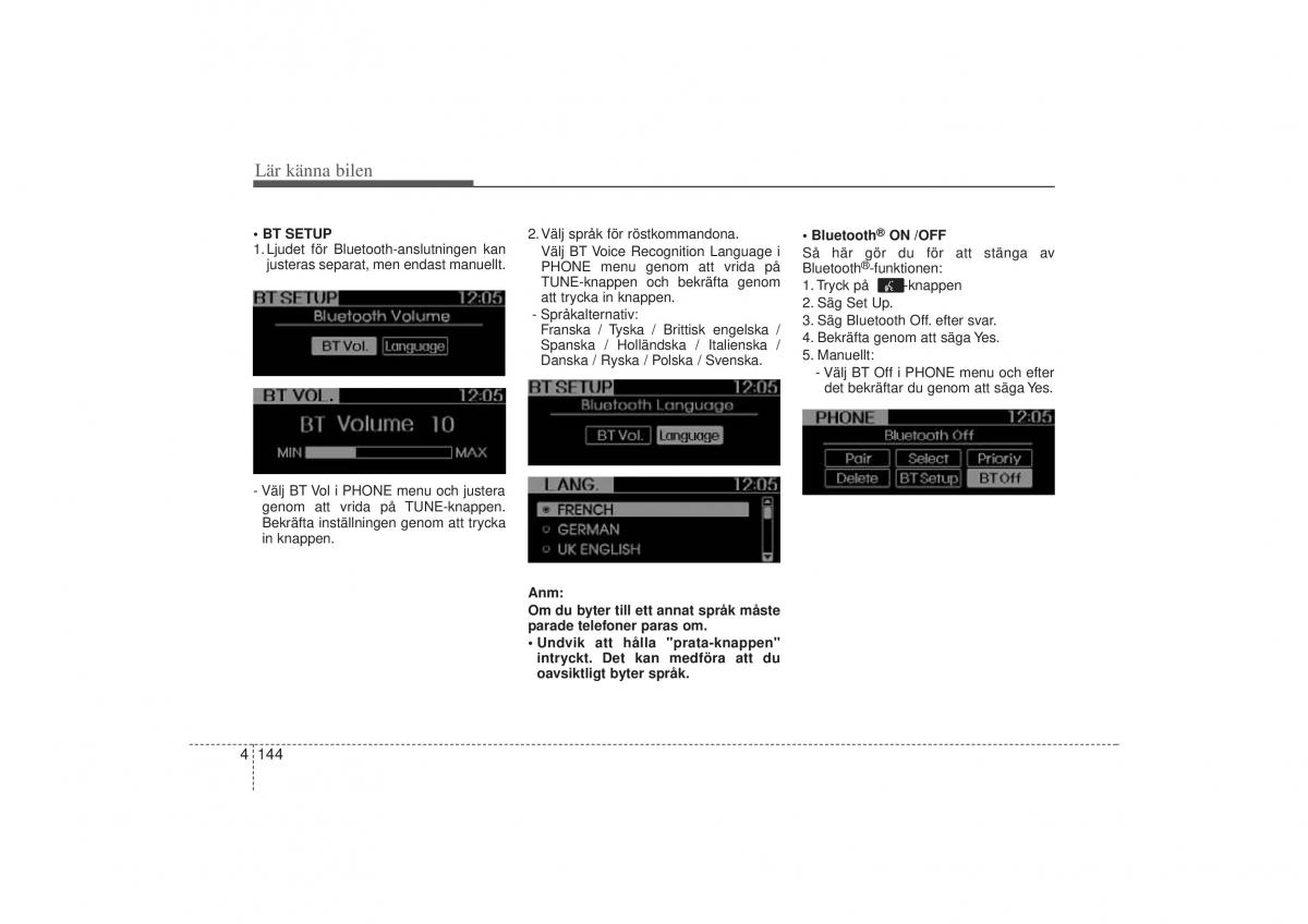 KIA Sportage III 3 instruktionsbok / page 217