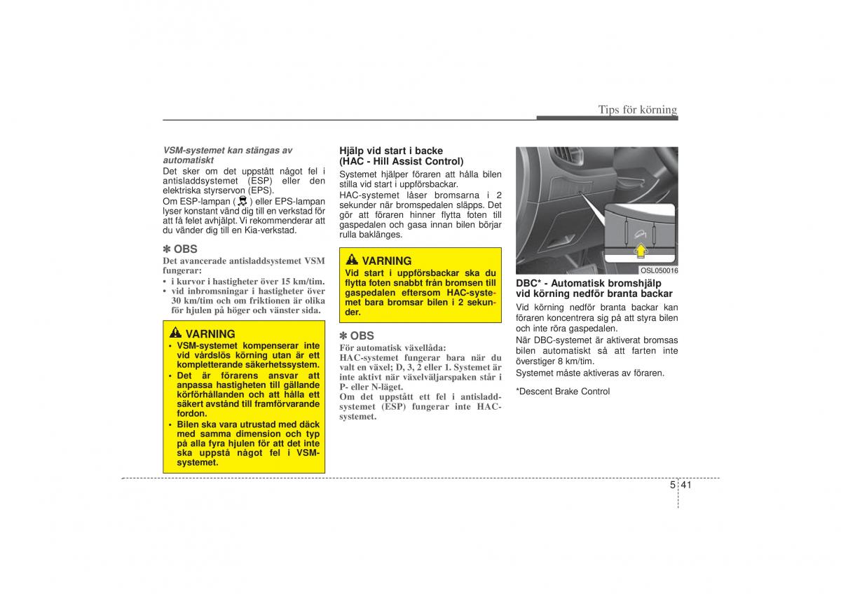 KIA Sportage III 3 instruktionsbok / page 262