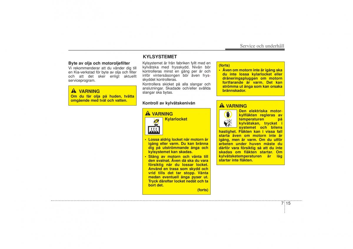 KIA Sportage III 3 instruktionsbok / page 325