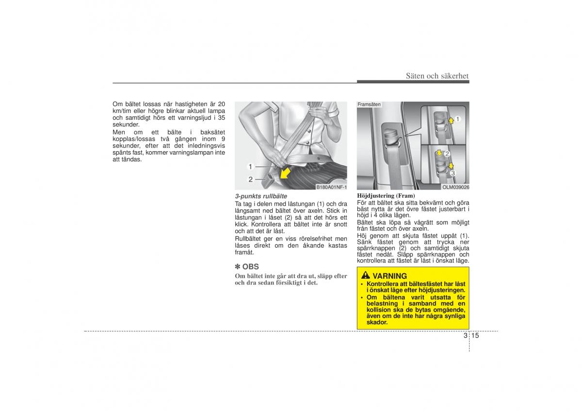 KIA Sportage III 3 instruktionsbok / page 37