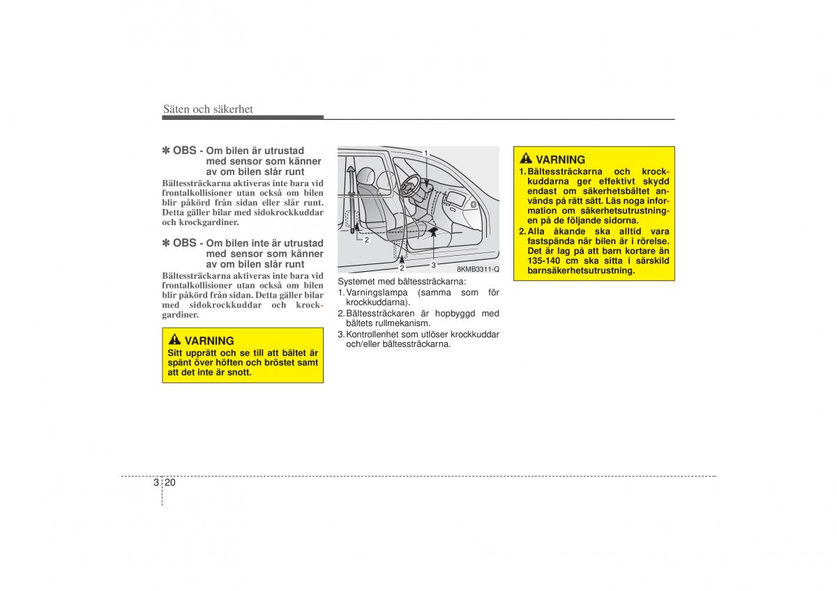 KIA Sportage III 3 instruktionsbok / page 42