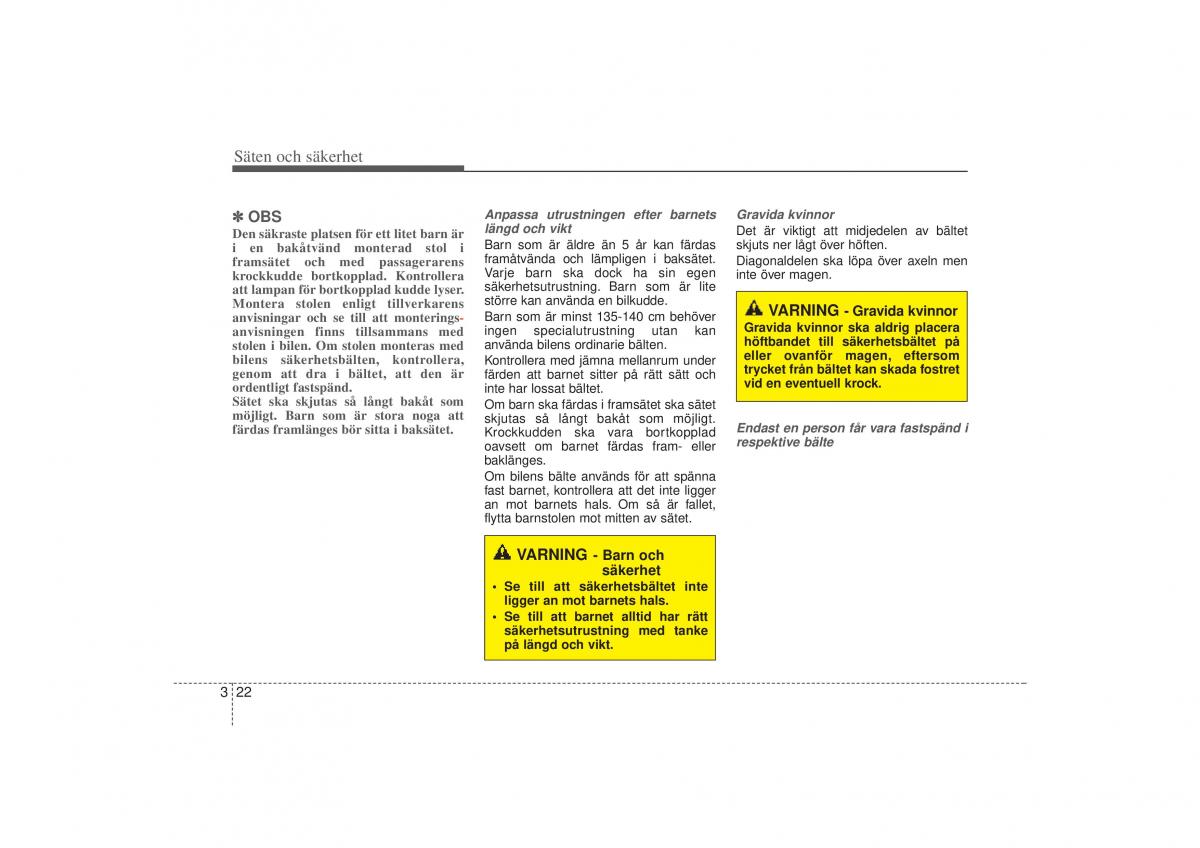 KIA Sportage III 3 instruktionsbok / page 44