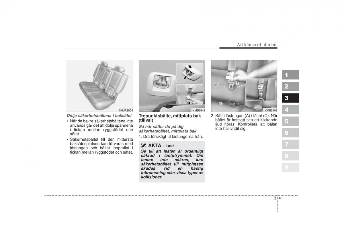 KIA Sportage II 2 instruktionsbok / page 57