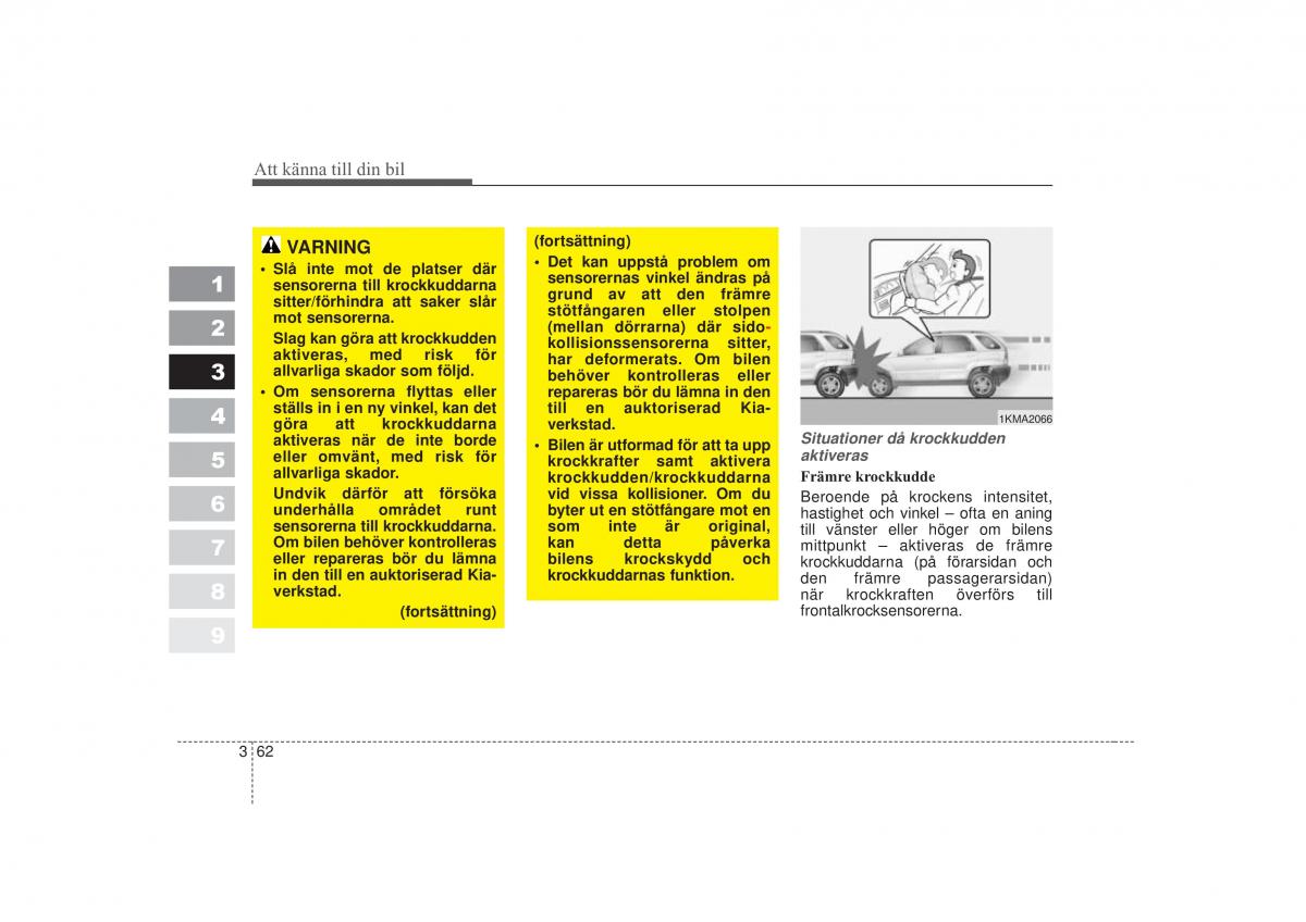 KIA Sportage II 2 instruktionsbok / page 78