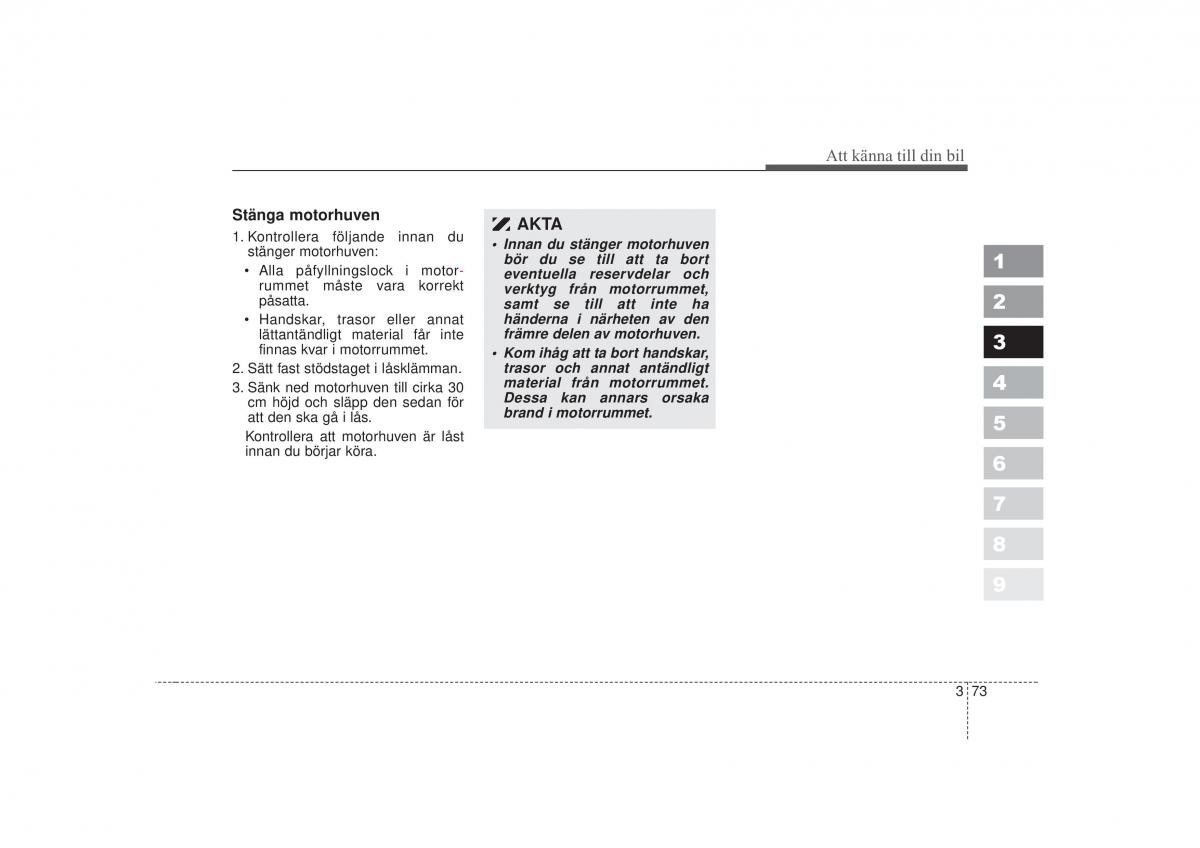 KIA Sportage II 2 instruktionsbok / page 89