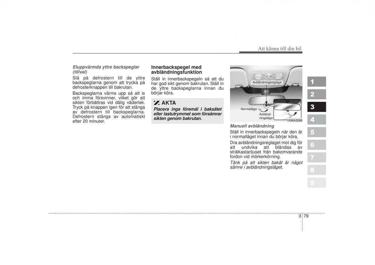 KIA Sportage II 2 instruktionsbok / page 95