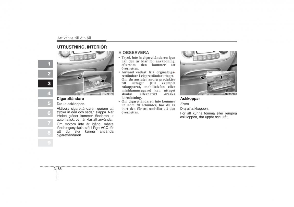 KIA Sportage II 2 instruktionsbok / page 102