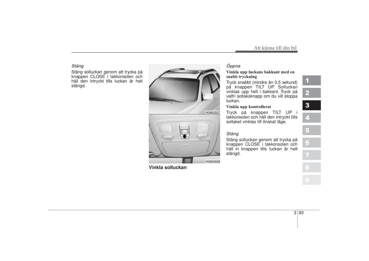 KIA Sportage II 2 instruktionsbok / page 109