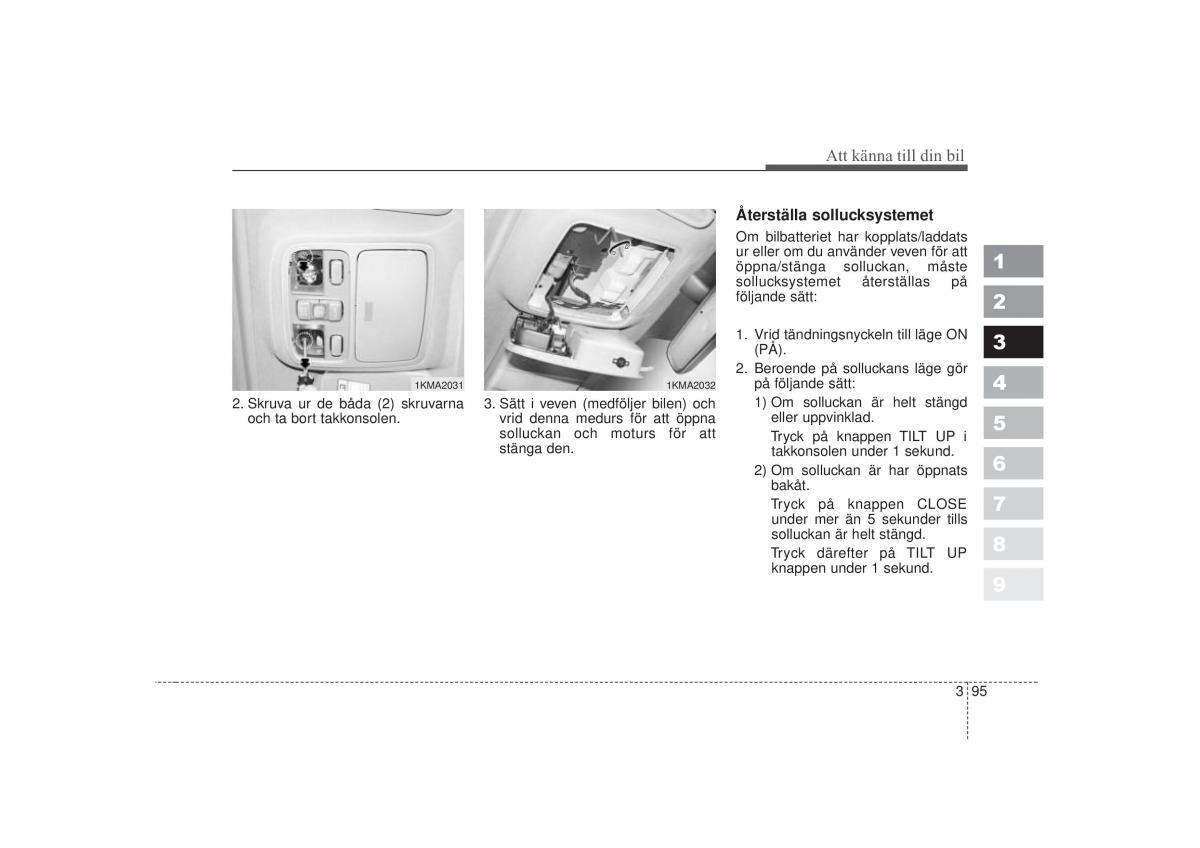 KIA Sportage II 2 instruktionsbok / page 111