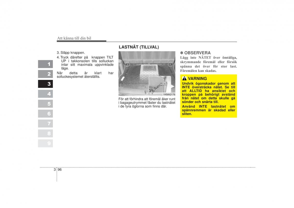 KIA Sportage II 2 instruktionsbok / page 112