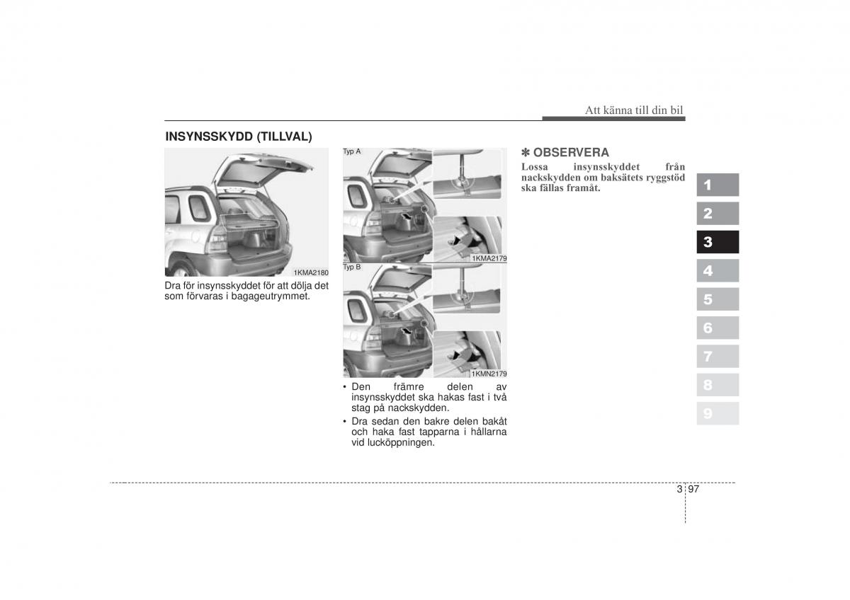 KIA Sportage II 2 instruktionsbok / page 113