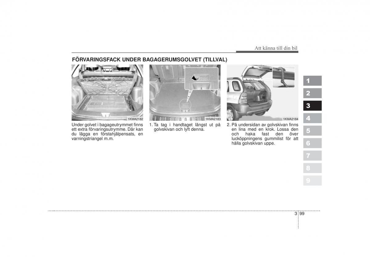 KIA Sportage II 2 instruktionsbok / page 115