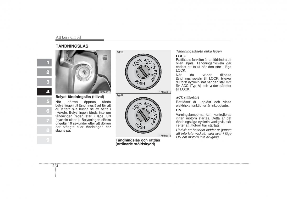 KIA Sportage II 2 instruktionsbok / page 119