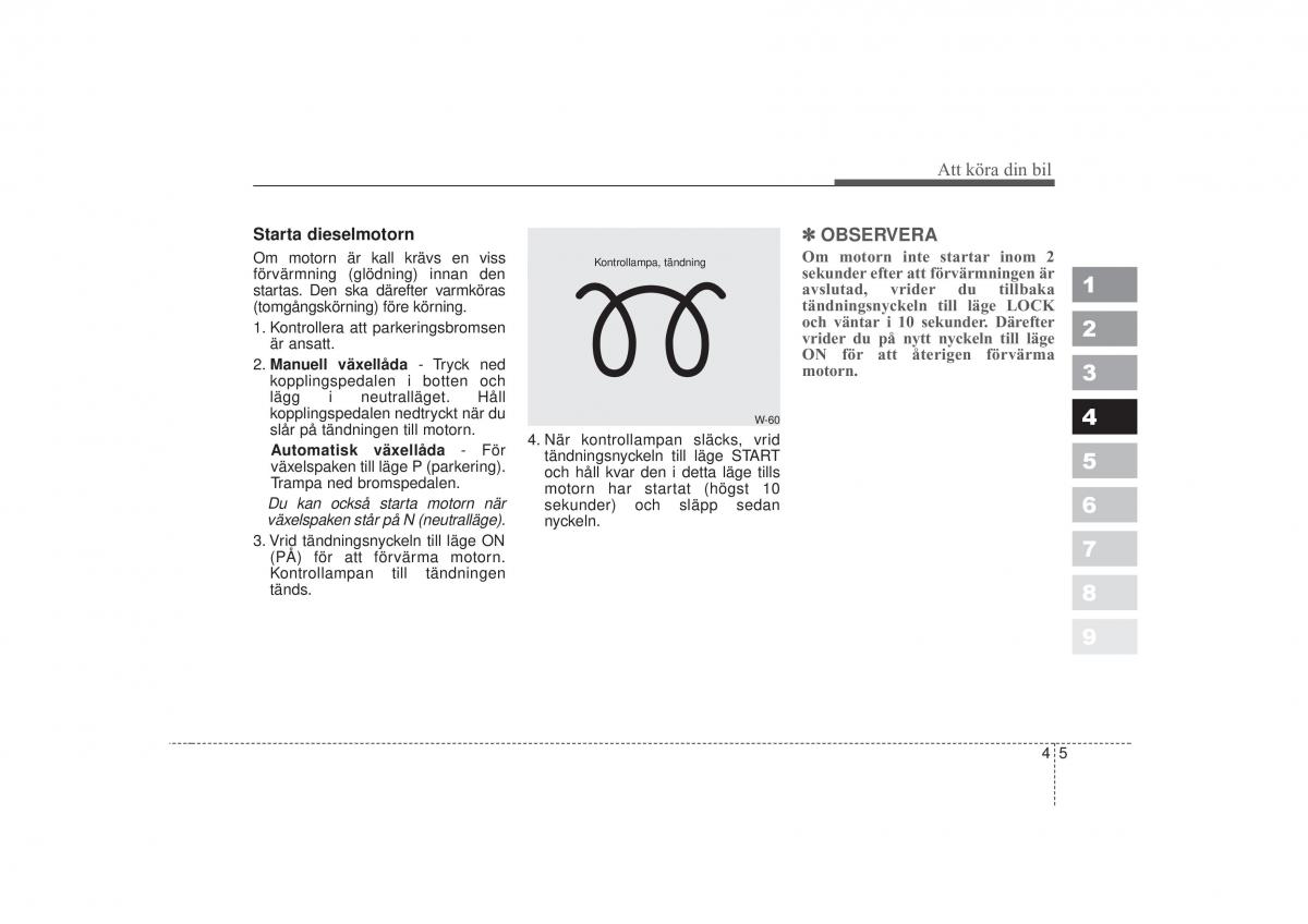 KIA Sportage II 2 instruktionsbok / page 122