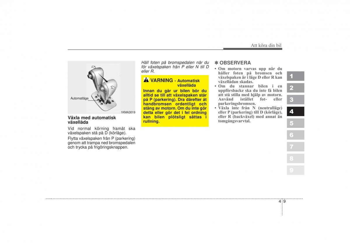 KIA Sportage II 2 instruktionsbok / page 126