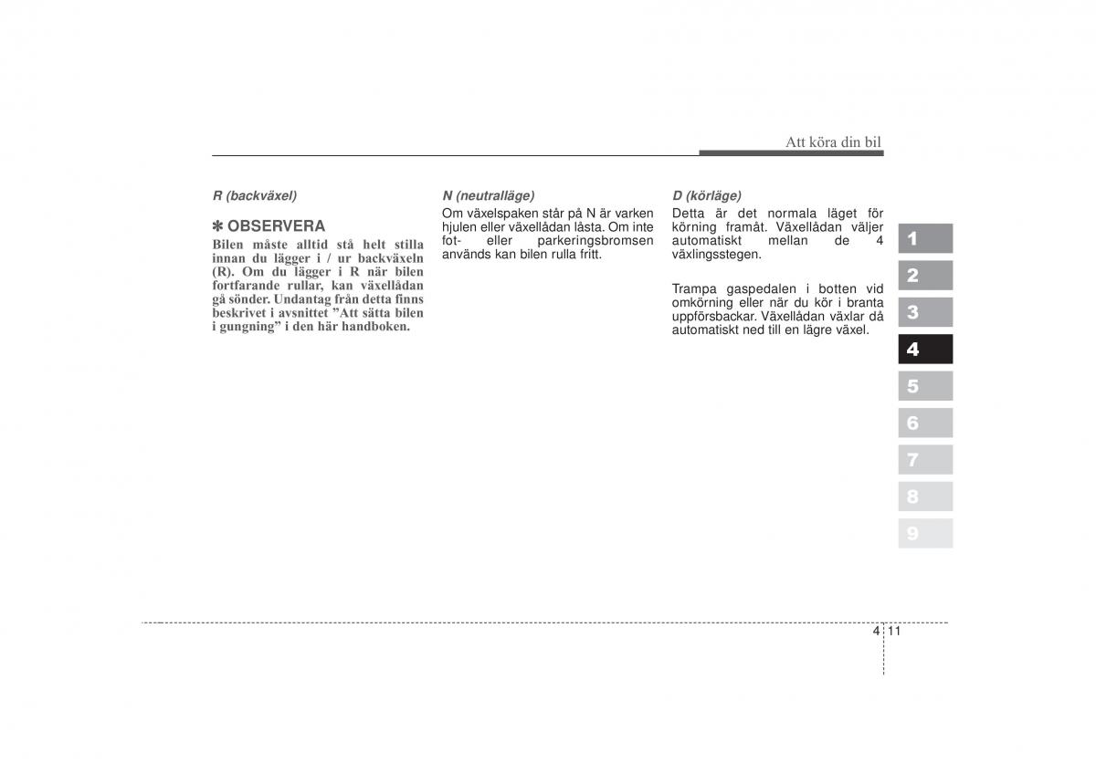 KIA Sportage II 2 instruktionsbok / page 128