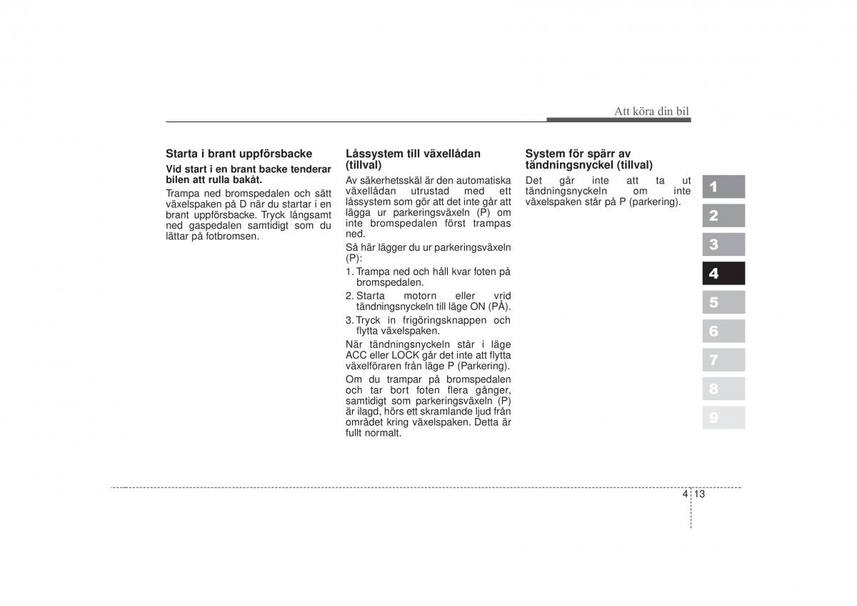 KIA Sportage II 2 instruktionsbok / page 130