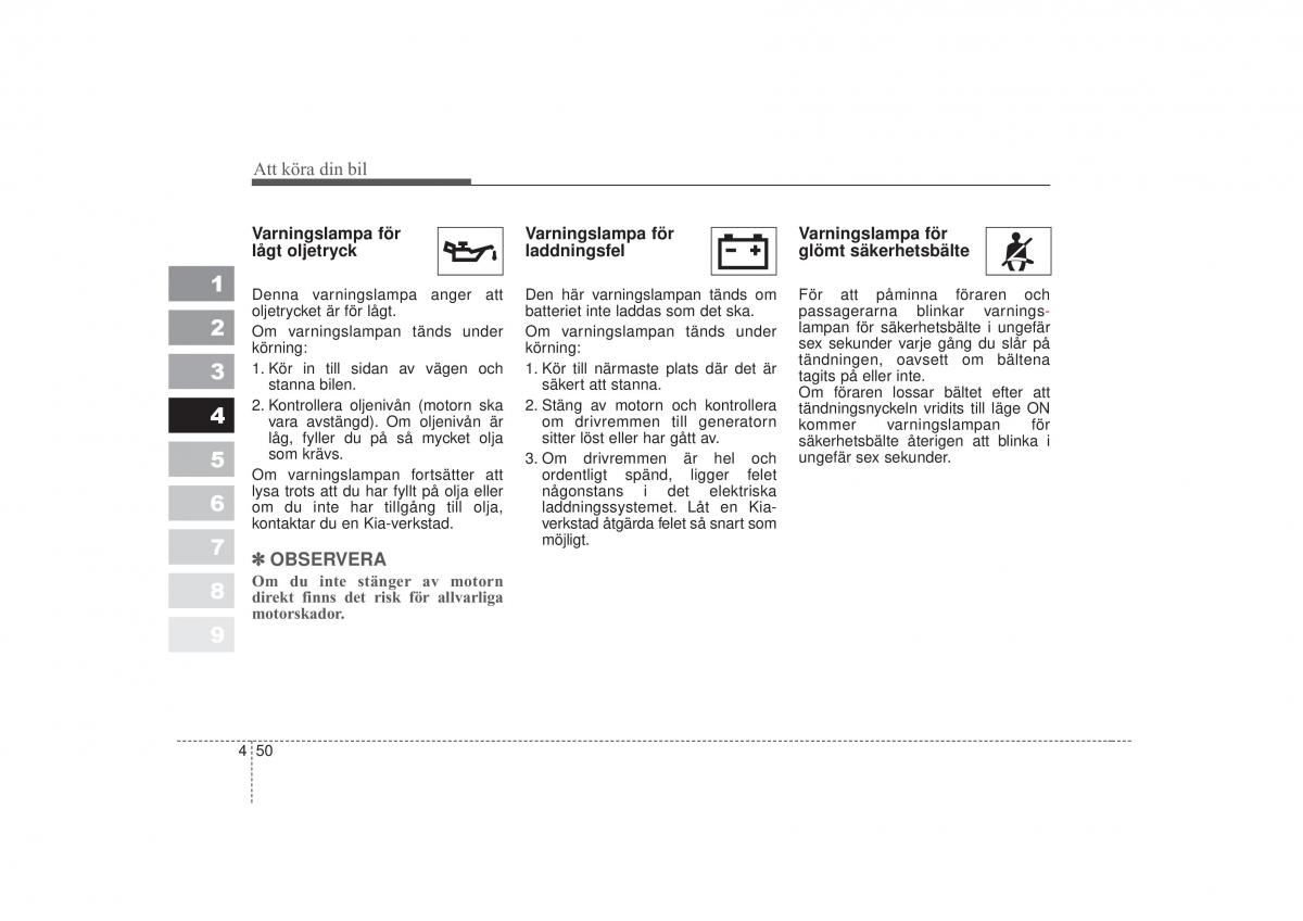 KIA Sportage II 2 instruktionsbok / page 167