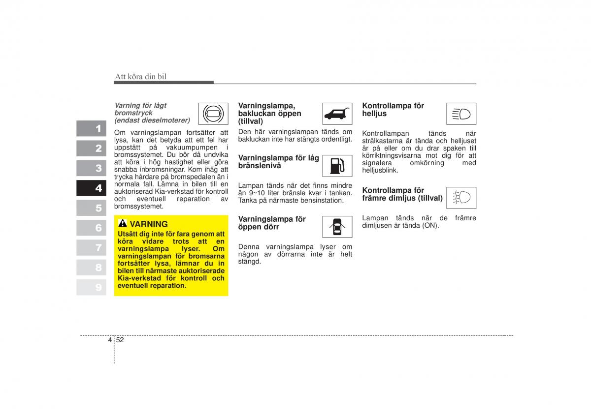 KIA Sportage II 2 instruktionsbok / page 169