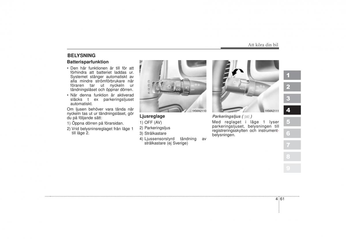 KIA Sportage II 2 instruktionsbok / page 178