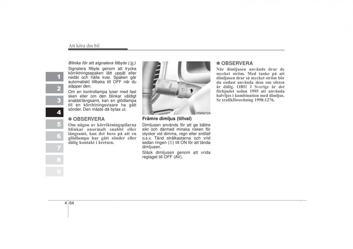 KIA Sportage II 2 instruktionsbok / page 181