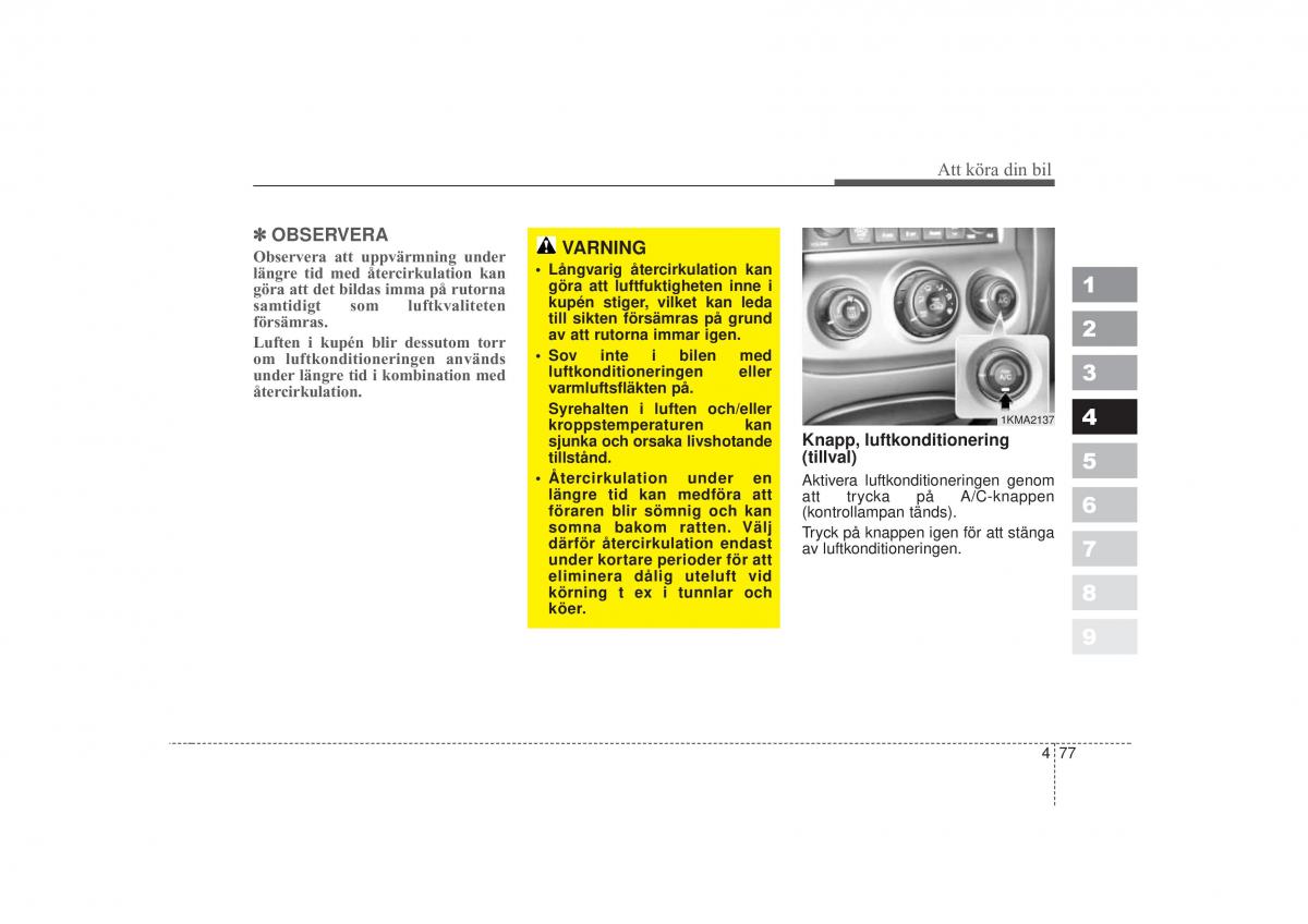 KIA Sportage II 2 instruktionsbok / page 194