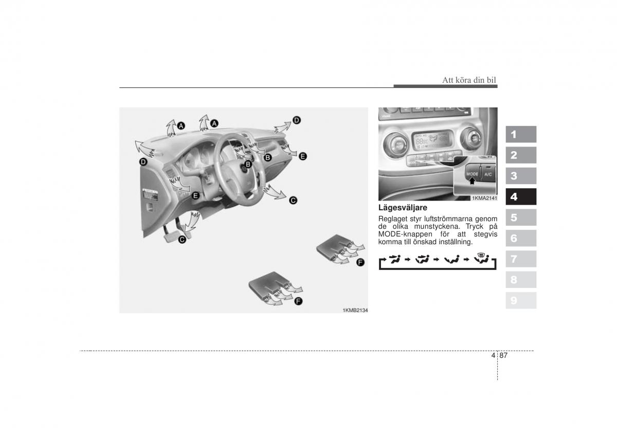 KIA Sportage II 2 instruktionsbok / page 204